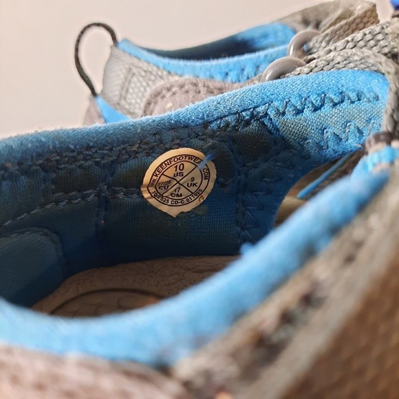 Kids Blue and Gray Outdoor Sandals - Picture 8 of 9